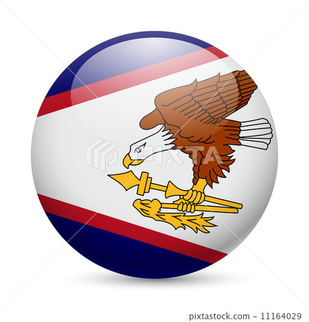Round glossy icon of American Samoa Round glossy icon of American Samoa 11164029