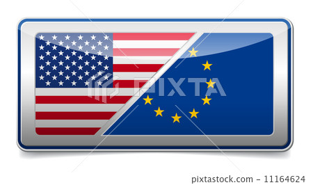 USA - EU sign USA - EU sign 11164624