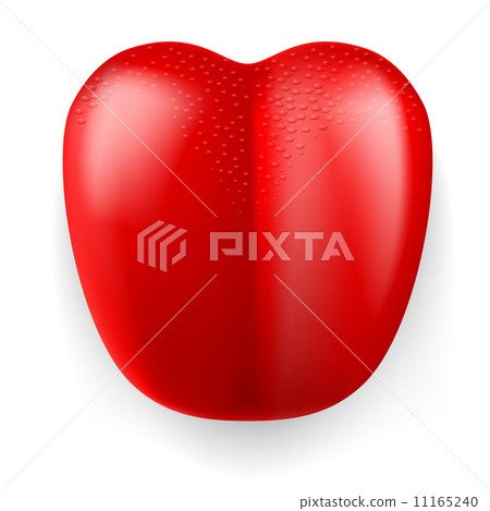 Red plastic tongue 11165240
