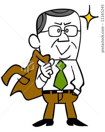 把夾克放的商人在他的肩膀上 11165245