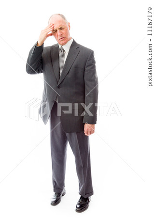 Businessman suffering from headache 11167179