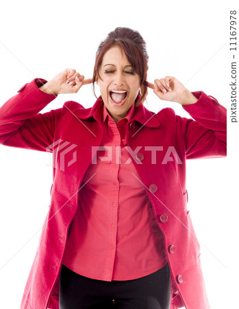 Indian young woman shouting in frustration 11167978