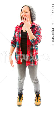 Young woman yawning Young woman yawning 11168753