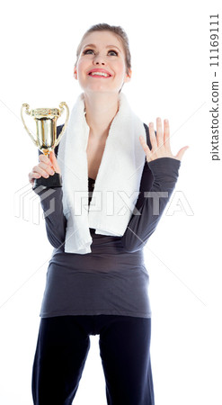 Attractive caucasian girl in her 30 shot in studio 11169111