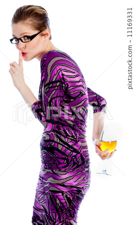 Attractive caucasian girl in her 30 shot in studio 11169331
