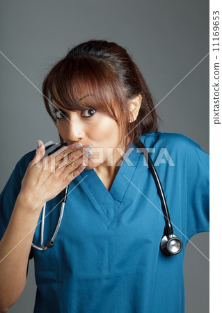 Attractive Indian woman isolated on white background 11169653