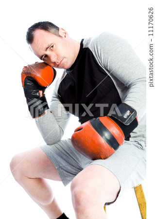 caucasian boxer 40 years old caucasian boxer 40 years old 11170626
