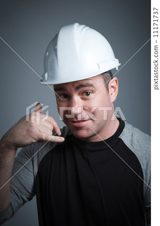 Caucasian man contractor 40 years old Caucasian man contractor 40 years old 11171737