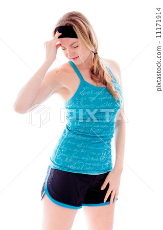 Young woman suffering from headache Young woman suffering from headache 11171914