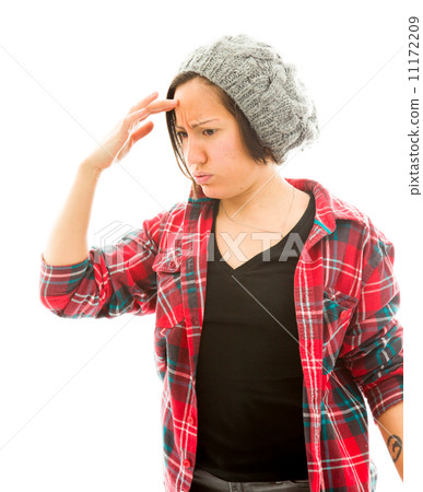 Young woman suffering from headache Young woman suffering from headache 11172209