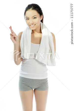 Attractive asian girl 20 years old shot in studio Attractive asian girl 20 years old shot in studio 11173777