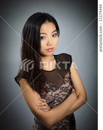 Attractive asian girl 20 years old shot in studio Attractive asian girl 20 years old shot in studio 11174494