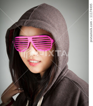 Attractive asian girl 20 years old shot in studio Attractive asian girl 20 years old shot in studio 11174495