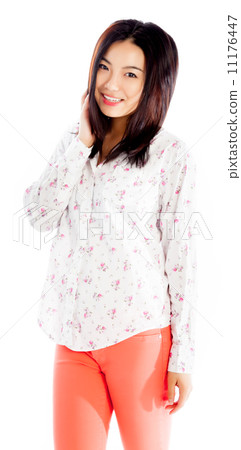 Attractive asian girl 20 years old shot in studio Attractive asian girl 20 years old shot in studio 11176447