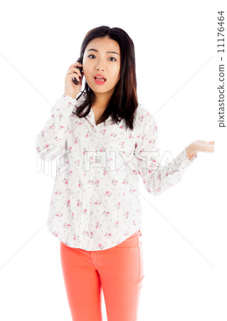 Attractive asian girl 20 years old shot in studio Attractive asian girl 20 years old shot in studio 11176464