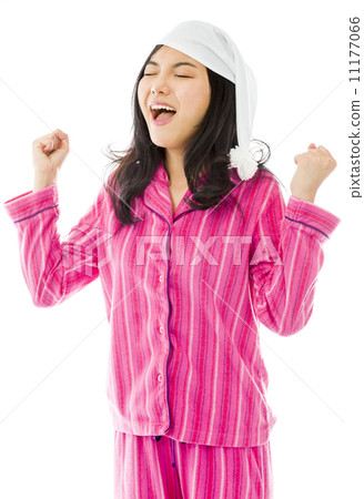 Young Asian woman celebrating success Young Asian woman celebrating success 11177066