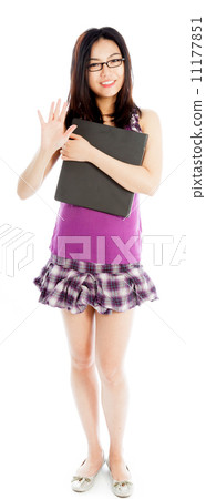 Attractive asian girl 20 years old shot in studio Attractive asian girl 20 years old shot in studio 11177851