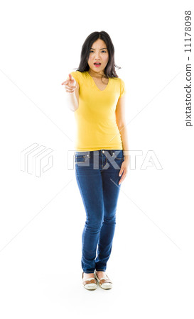 Young Asian woman scolding somebody 11178098