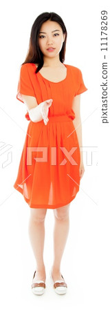 Attractive asian girl 20 years old shot in studio Attractive asian girl 20 years old shot in studio 11178269