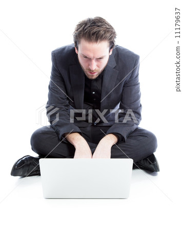 Attractive caucasian man shot in studio 11179637