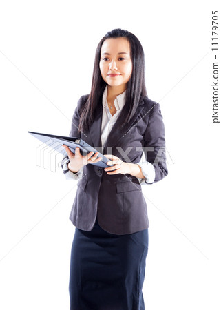 Attractive Asian girl 30s isolated on white background Attractive Asian girl 30s isolated on white background 11179705