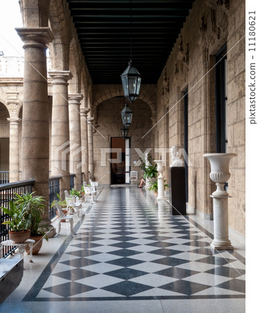 Corridor of a government building, Palacio De Los Capitanes Gene 11180621