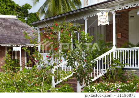 Facade of a restaurant, Jamaica 11180875