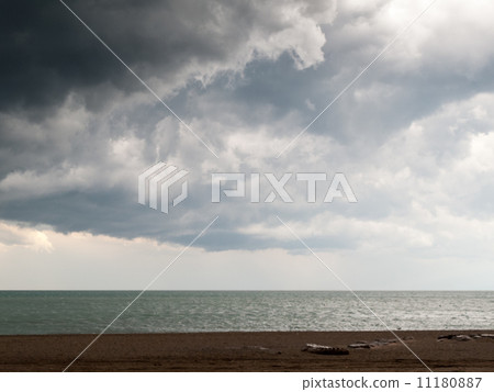 Panoramic view of sea 11180887