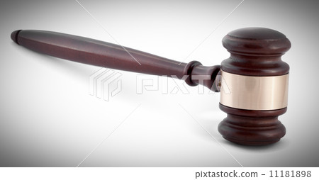 judge hammer isolated on a white background judge hammer isolated on a white background 11181898