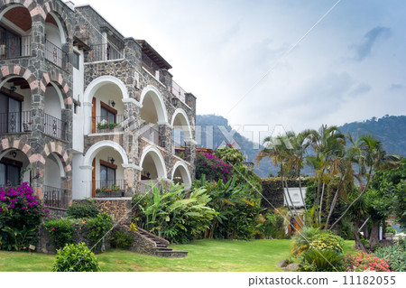 Low angle view of a tourist resort, Mexico City, Mexico 11182055