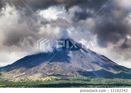 Clouds over a volcano, Costa Rica 11182342