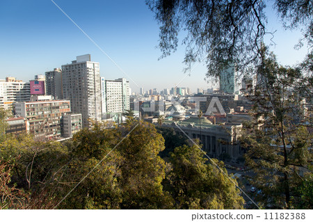 City viewed from Santa Lucia Hill, Santiago, Chile City viewed from Santa Lucia Hill, Santiago, Chile 11182388