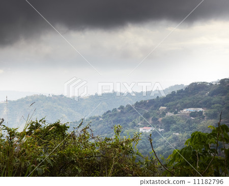Clouds over a mountain range, Jamaica Clouds over a mountain range, Jamaica 11182796