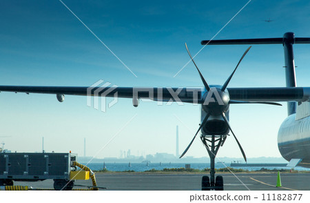 Airplane at an airport, Alberta, Canada 11182877