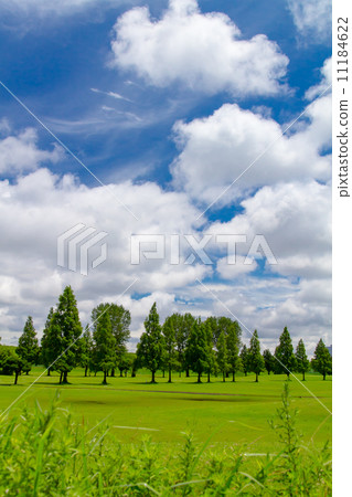 Arakawa riverbed summer sky and clouds Arakawa riverbed summer sky and clouds 11184622