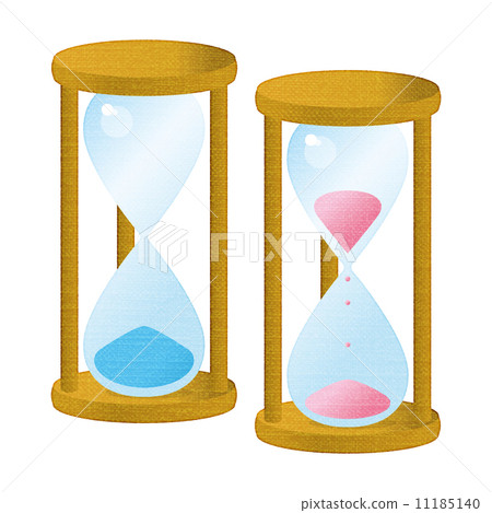 An hourglass with loose sand. Hourglass icon. An old watch. Color flat  vector illustration isolated on a white background Stock Vector Image & Art  - Alamy