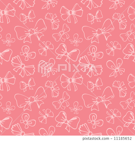 seamless pattern with gift bow - Stock Illustration [11185652] - PIXTA