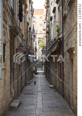 street in the small town Dubrovnik street in the small town Dubrovnik 11186532
