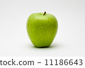 綠色蘋果白色背景 11186643