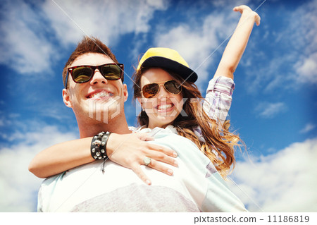 teenagers having fun outside 11186819