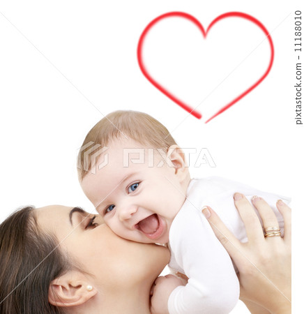 laughing baby playing with mother laughing baby playing with mother 11188010