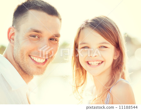 happy father and child girl having fun happy father and child girl having fun 11188544