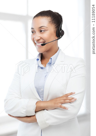 african helpline operator with headphones african helpline operator with headphones 11189054