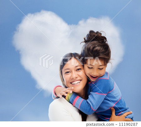 hugging mother and daughter 11190287