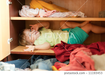 Baby girl is in the closet 11193453