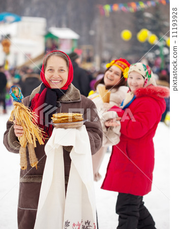 Mature woman during Shrovetide 11193928