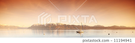 yacht on lake geneva 11194941