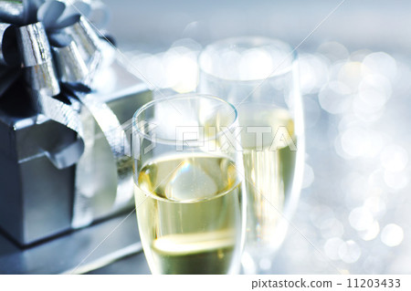 silver christmas card 11203433