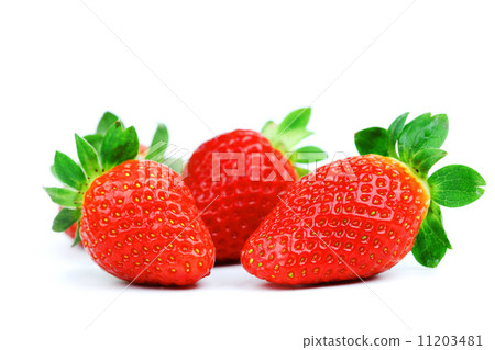 strawberry pile isolated 11203481