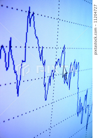 financial graph 11204727